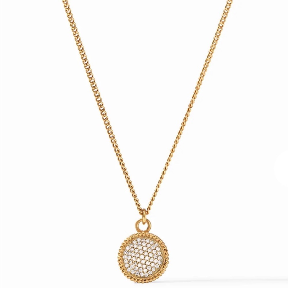 Julie Vos Fleur-de-Lis Solitaire necklace.